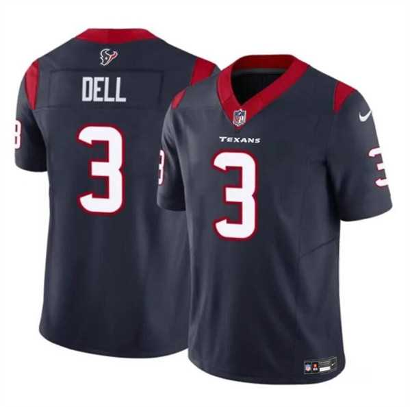 Men & Women & Youth Houston Texans #3 Tank Dell Navy 2023 F.U.S.E. Vapor Untouchable Limited Jersey